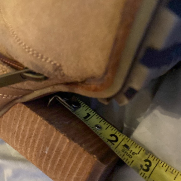 Sam Elderman golden suede chunky boots size 8 Y2K 90's Trending - Picture 11 of 12